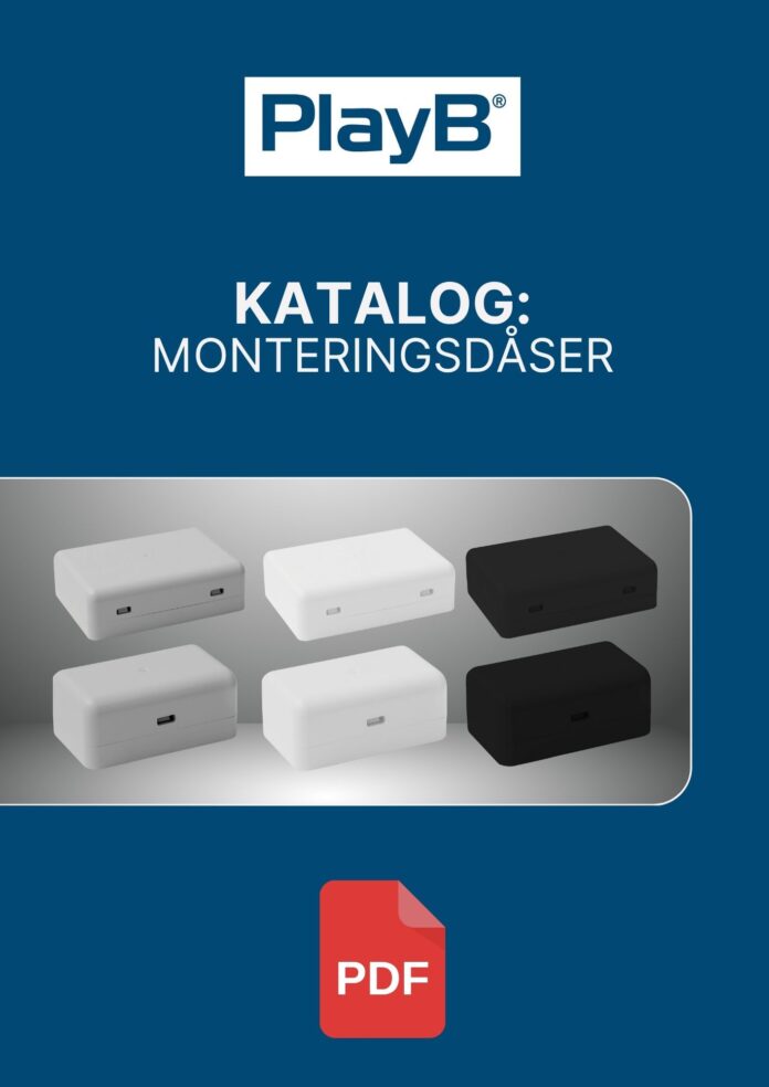 PlayB monteringsdåse - download samlet katalog